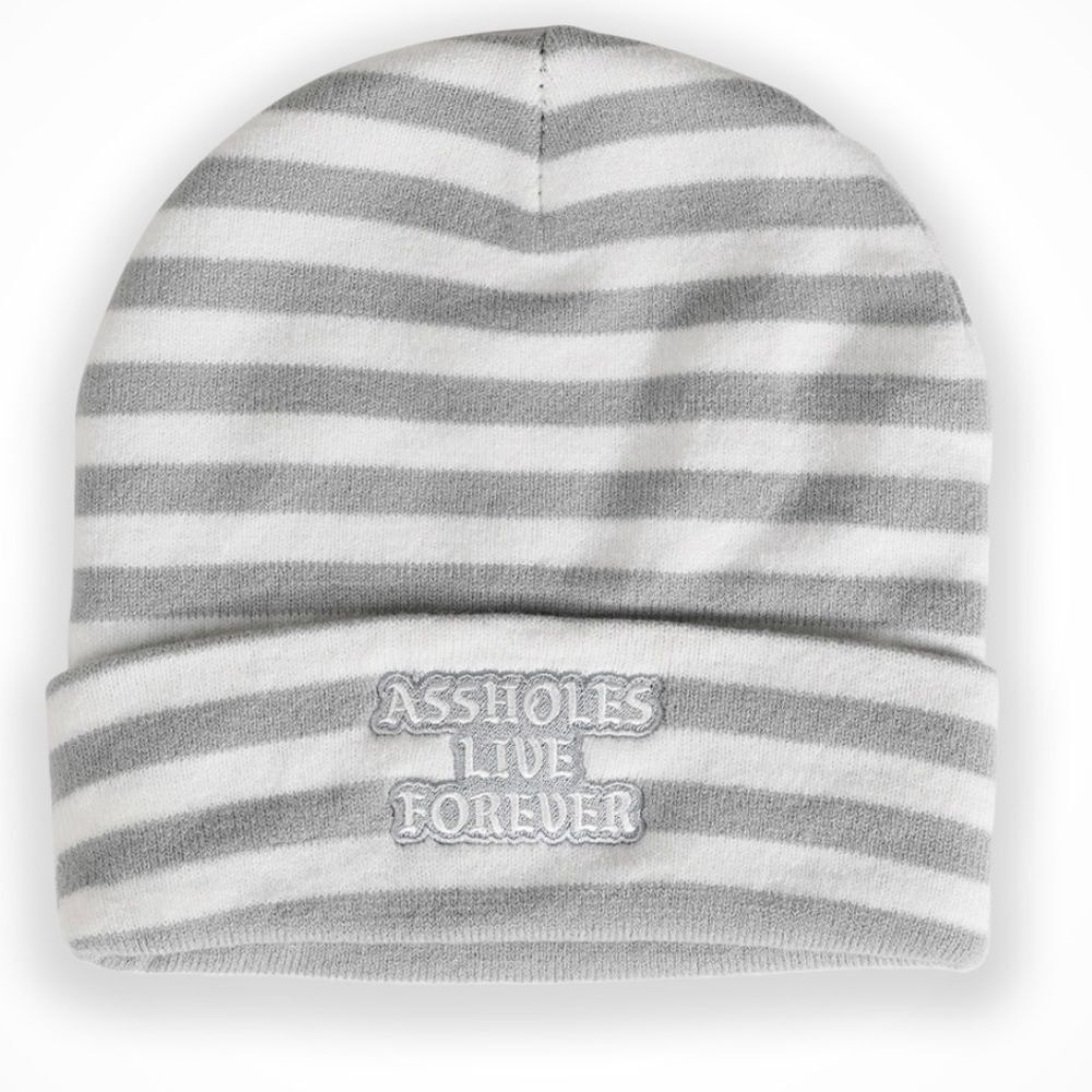Assholes live forever beanie OS (2675) NEW